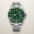 Diver-style automatic watch, 40mm, green dial and bezel